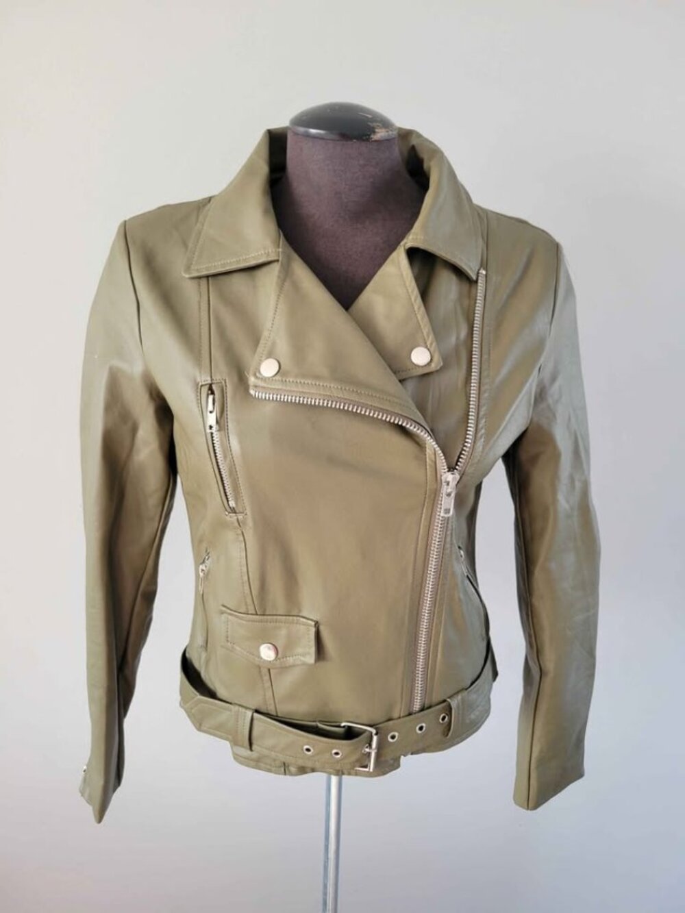 Faux Leather moto jacket size M